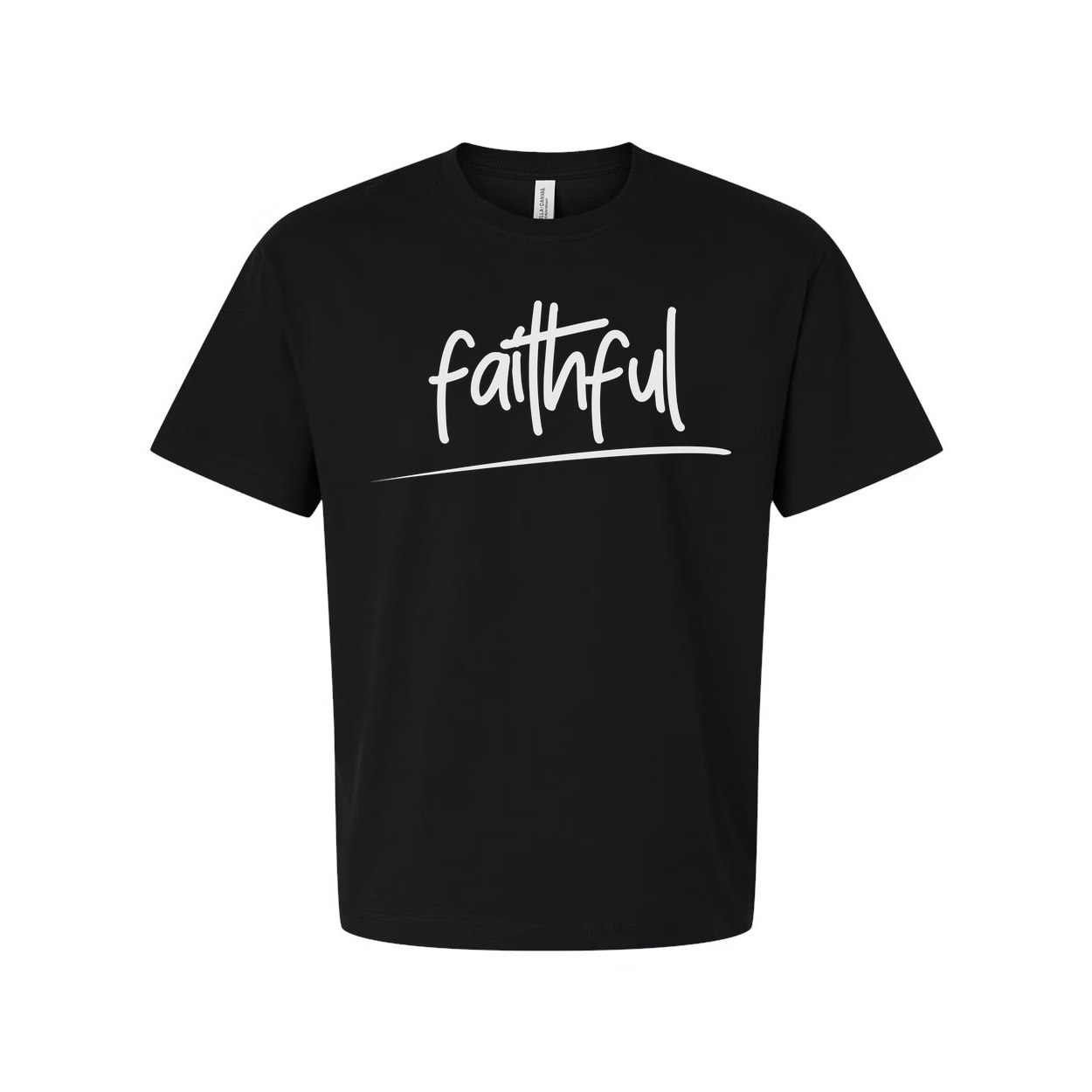 Faithful Christian Unisex T Shirt With Script Logo Design For Everyday Wear And Inspire Faith