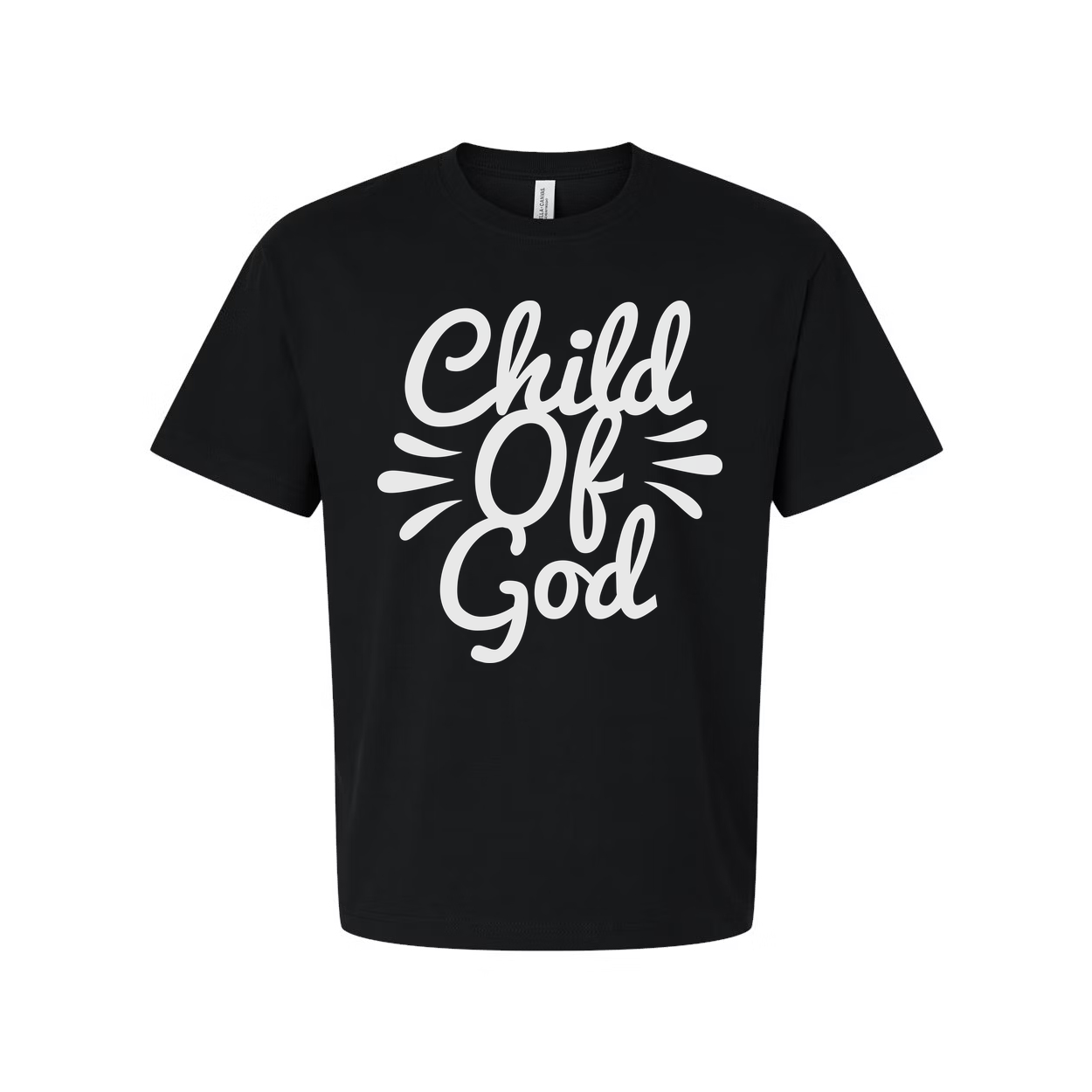 Unisex Christian T Shirt Featuring Child Of God Script Logo Graphic Tee For Faith And Inspiration