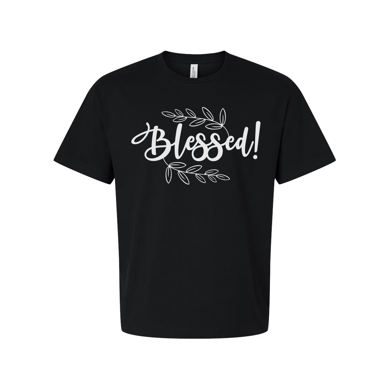 Blessed Christian Unisex T Shirt With Leaf Motif