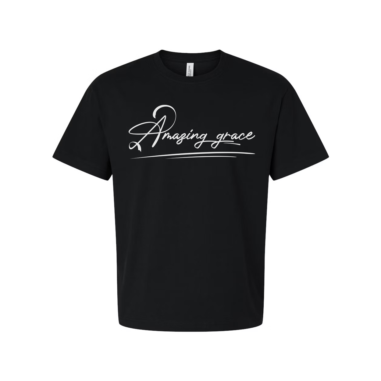 Amazing Grace Script Christian Unisex Tee Featuring Elegant Typography For Daily Inspiration And Faith