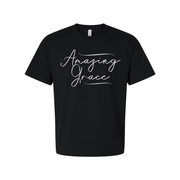 Amazing Grace Script T Shirt For Christians
