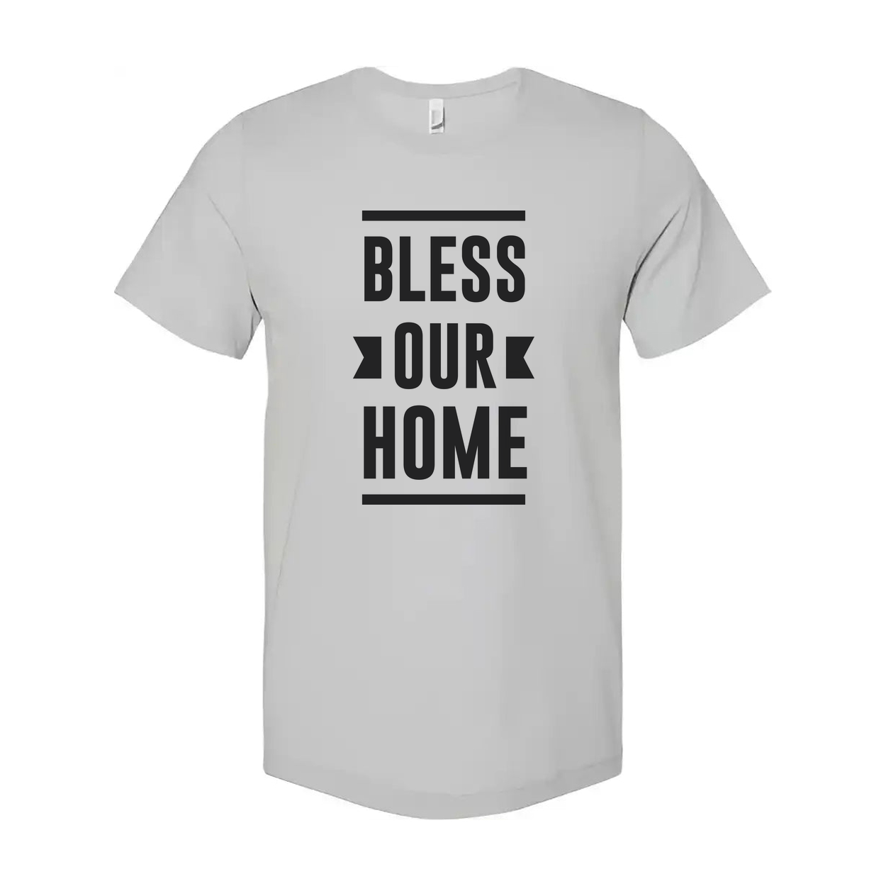 Bless Our Home Christian Graphic T Shirt for Unisex Fit Inspiring Faith Apparel Casual Wear