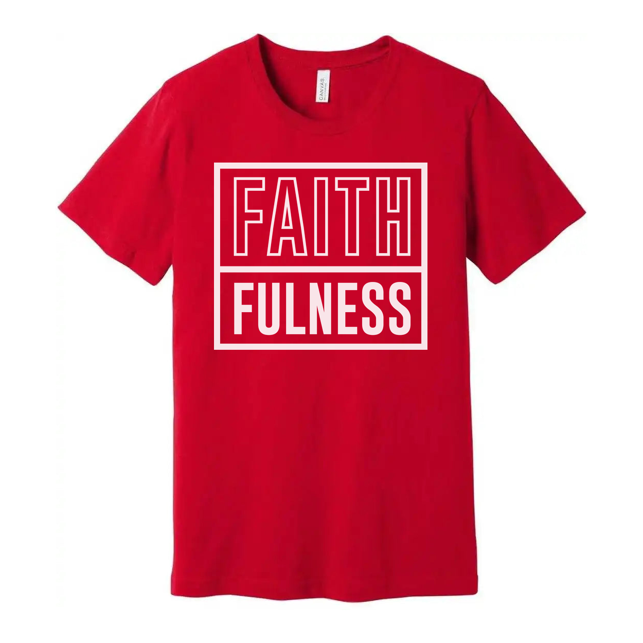 Christian Faithfulness Graphic T Shirt For Unisex Adults With Bold Boxed Design Edition