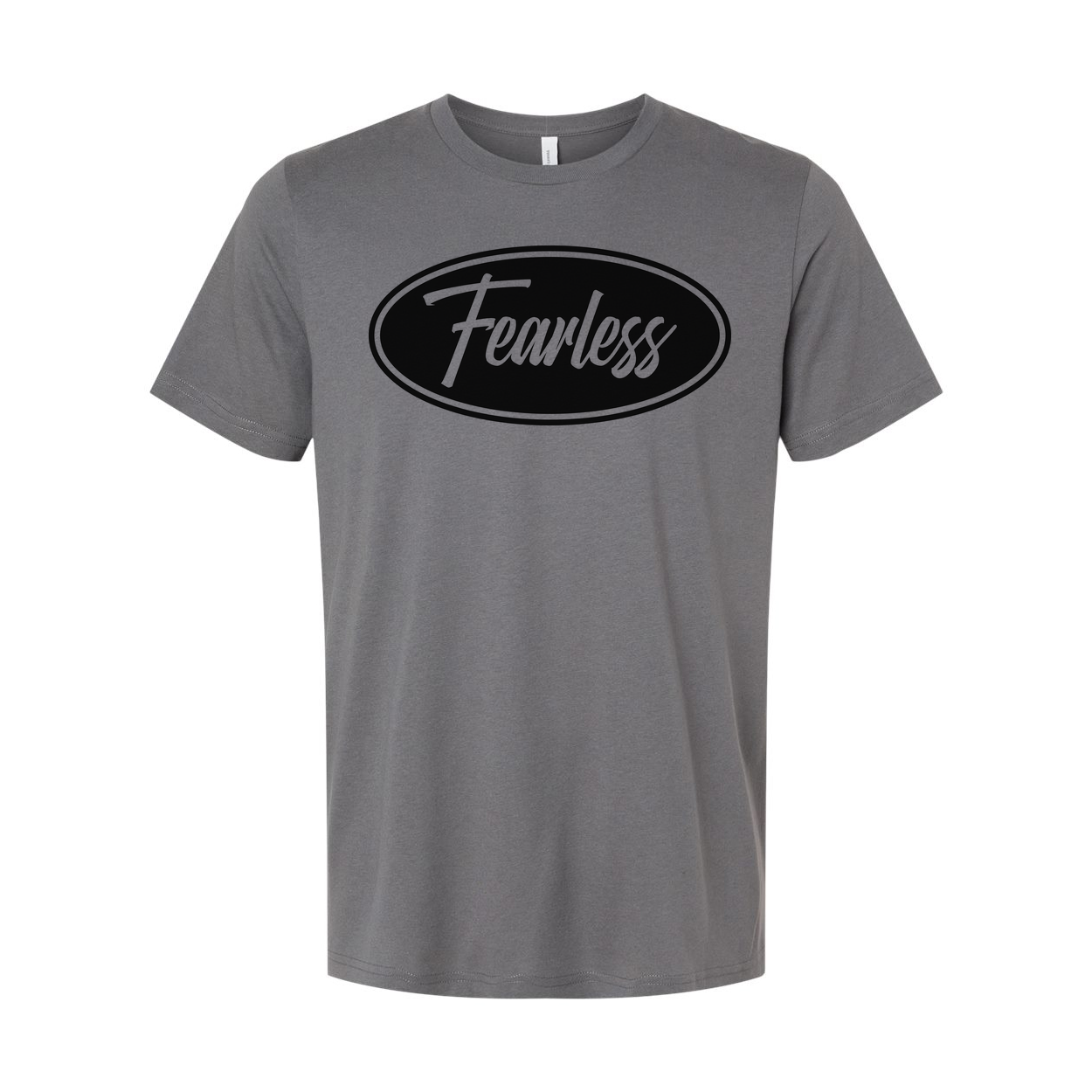 Christian Fearless Faith Oval Logo Unisex Graphic Tee For Men And Women Everyday Wear