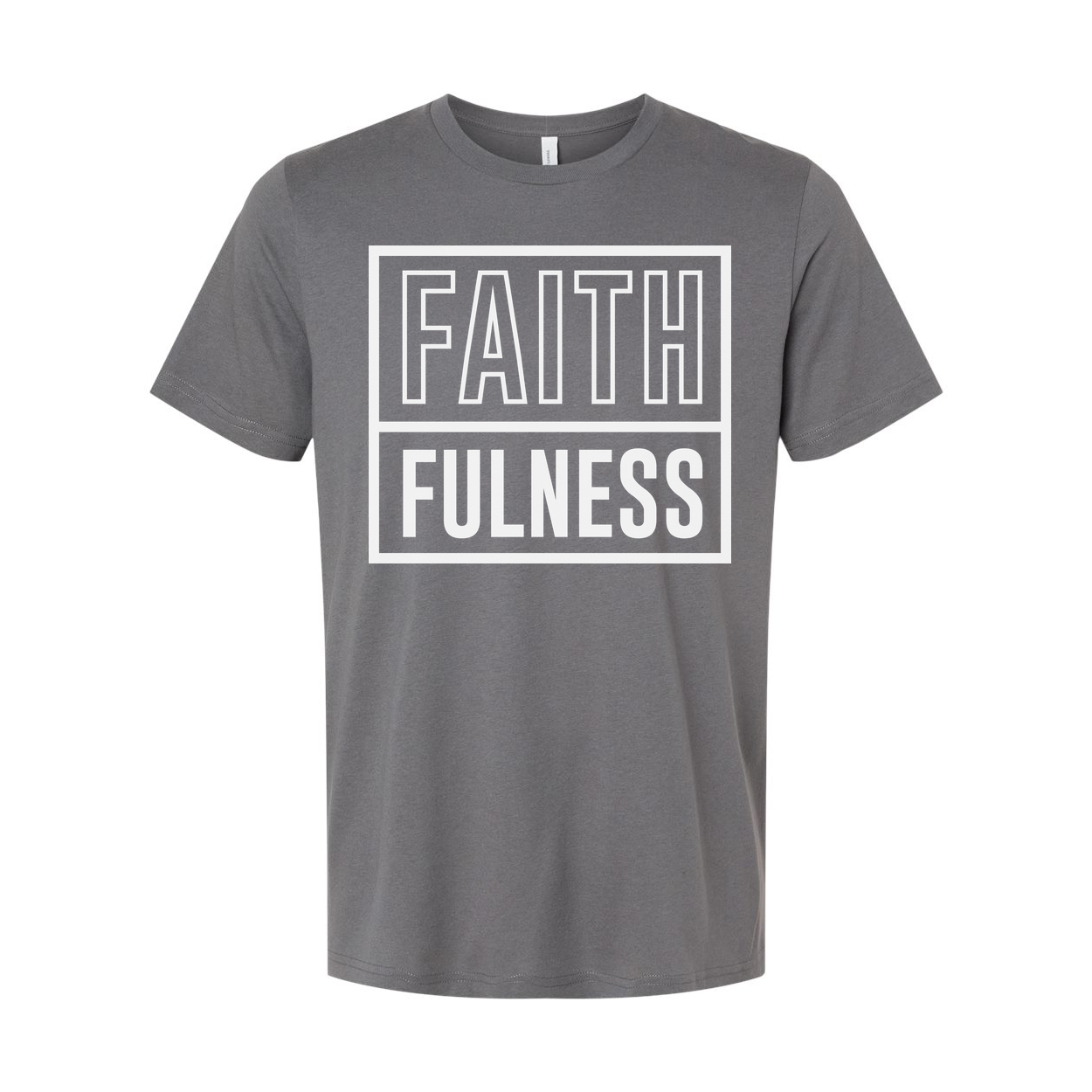 Christian Faithfulness Graphic T Shirt For Unisex Adults With Bold Boxed Design Edition
