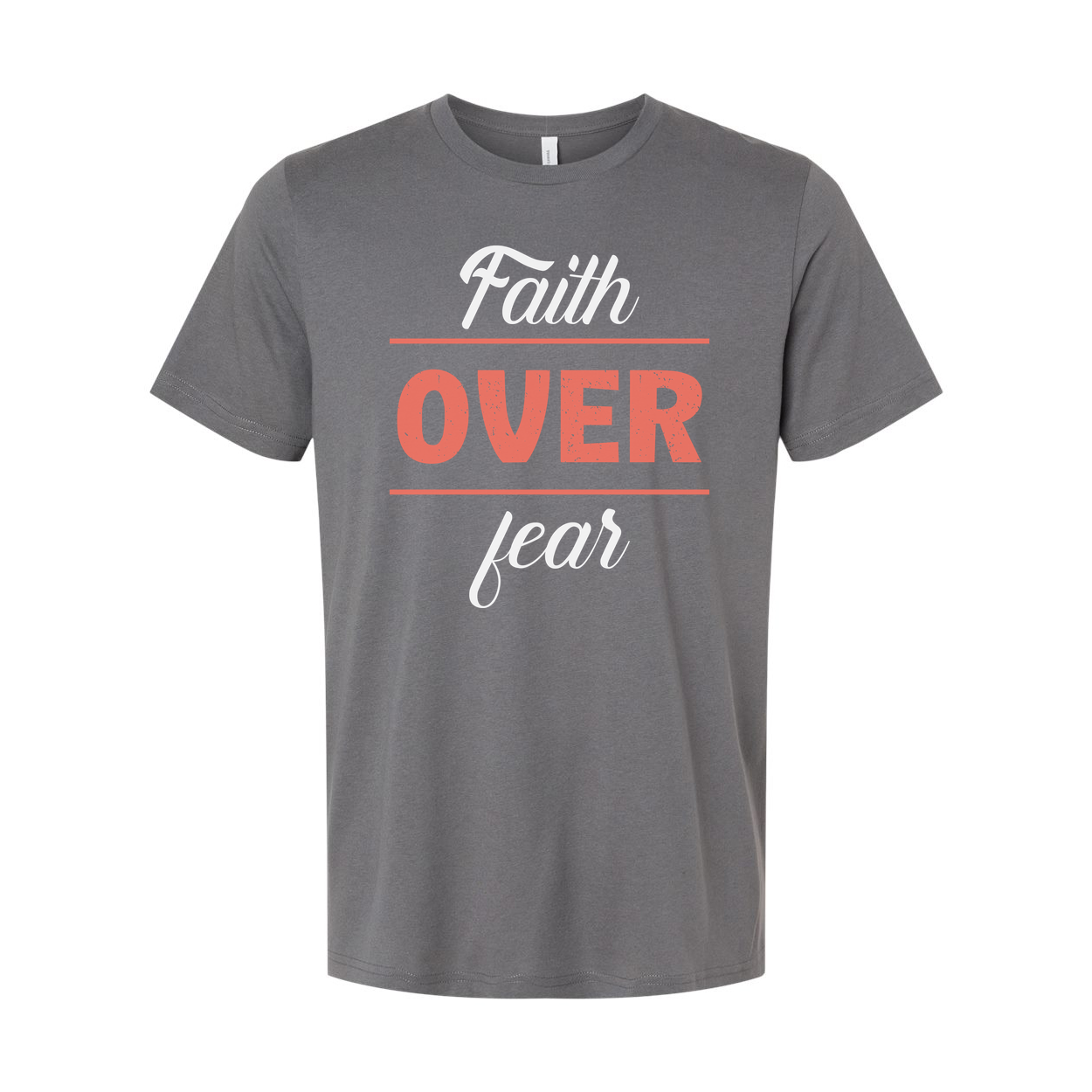 Faith Over Fear Unisex Graphic T Shirt For Christians And Believers Casual Apparel