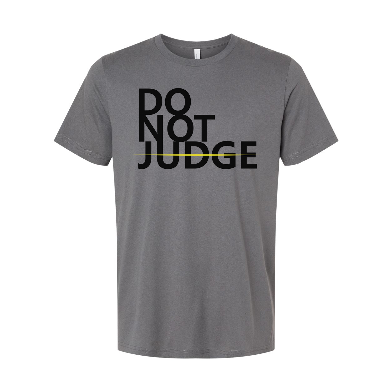 Unisex Do Not Judge Graphic Tee Short Sleeve Casual Shirt For Everyday Wear Soft Comfortable Fit