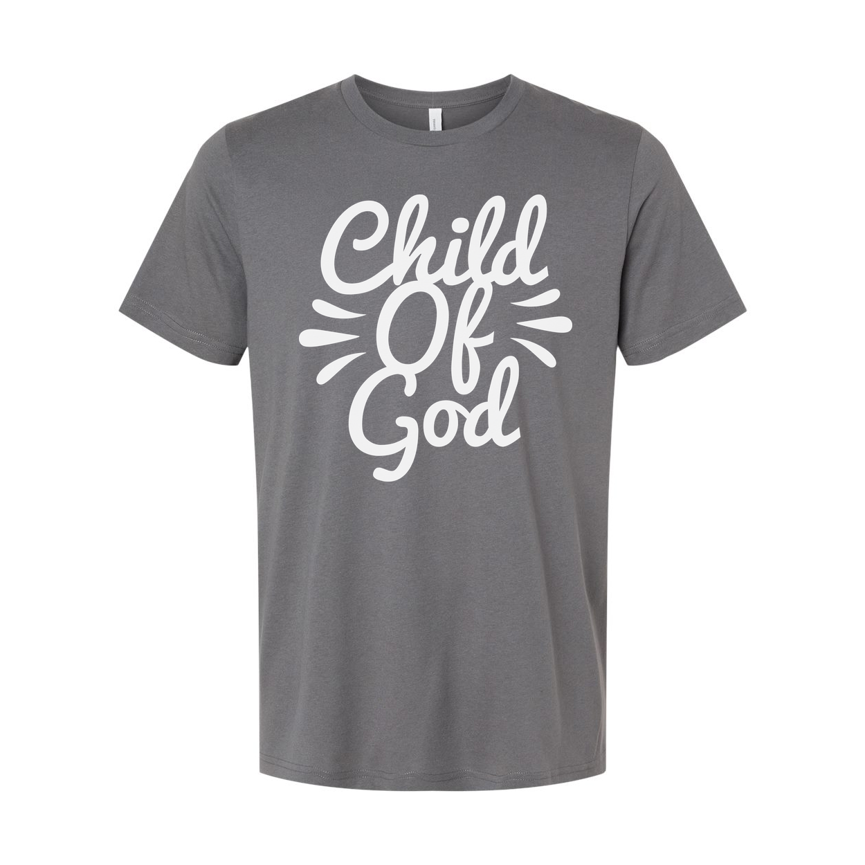 Unisex Christian T Shirt Featuring Child Of God Script Logo Graphic Tee For Faith And Inspiration