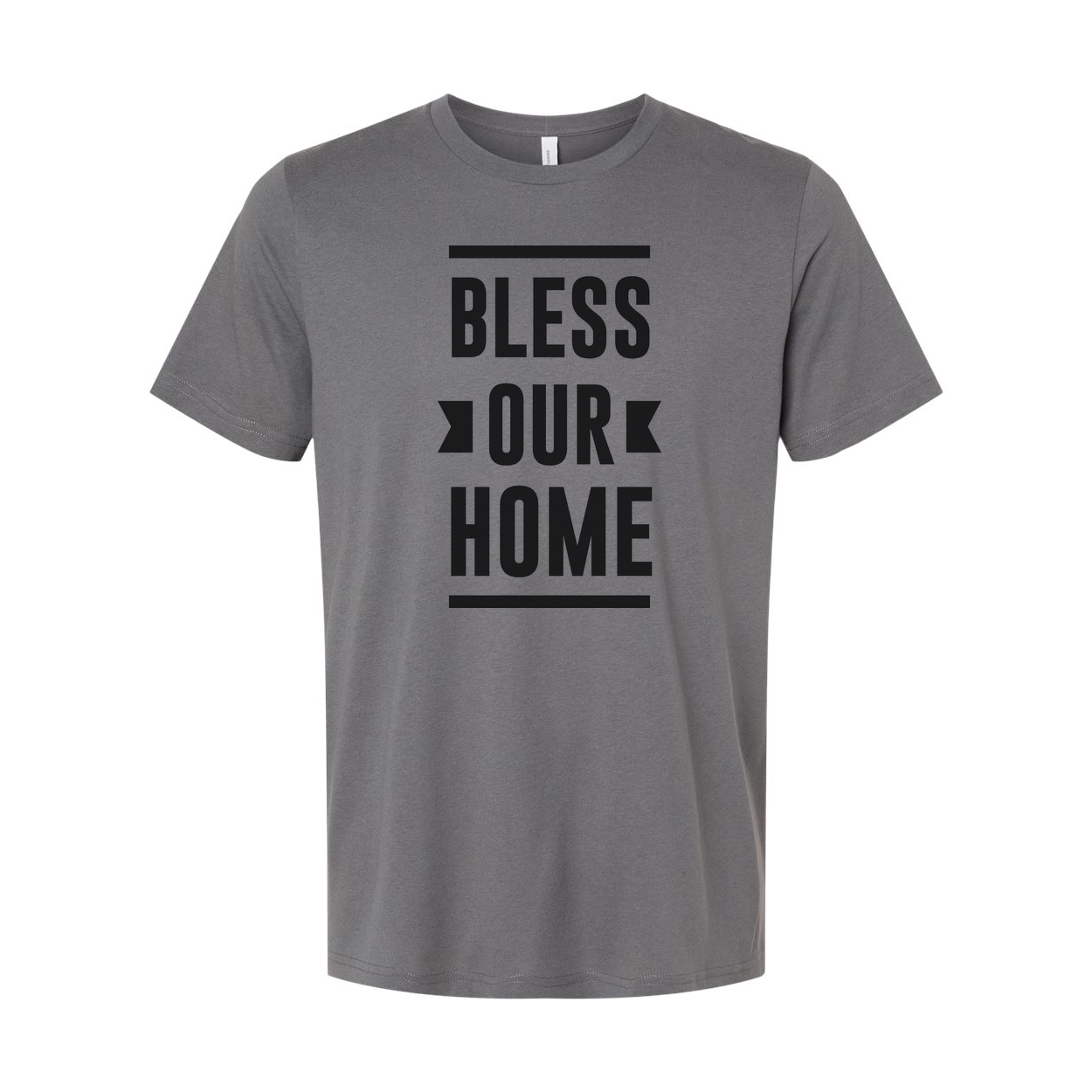 Bless Our Home Christian Graphic T Shirt for Unisex Fit Inspiring Faith Apparel Casual Wear