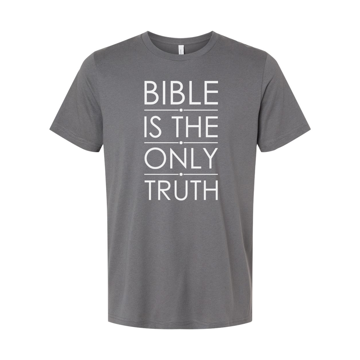 Bible Is The Only Truth Unisex Christian T Shirt With Bold Typography For Believers