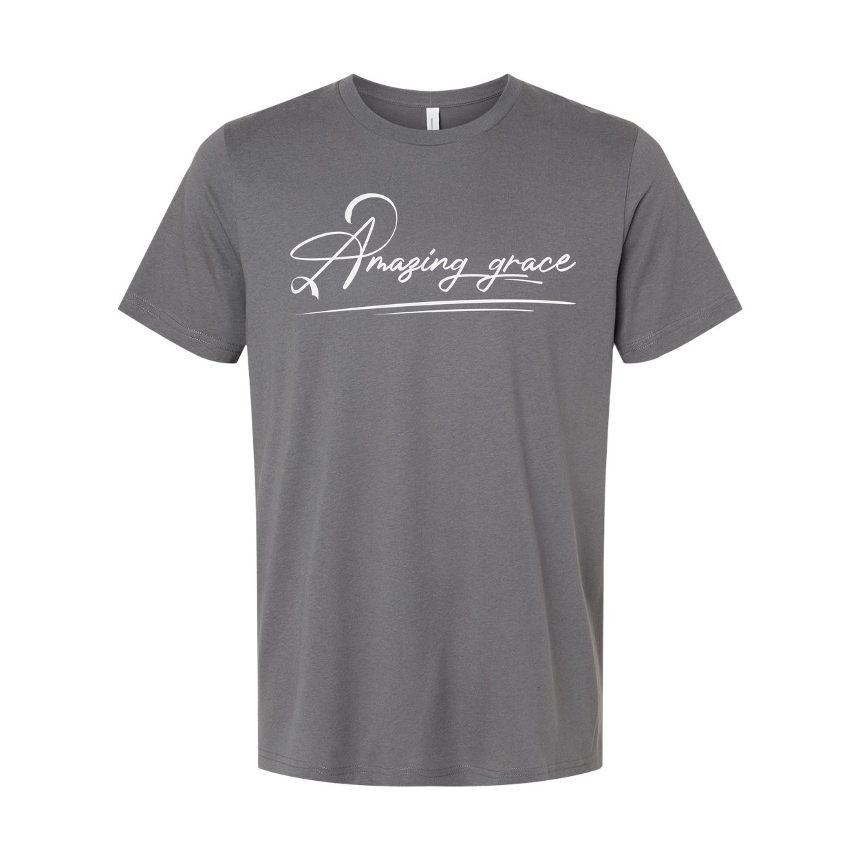 Amazing Grace Script Christian Unisex Tee Featuring Elegant Typography For Daily Inspiration And Faith