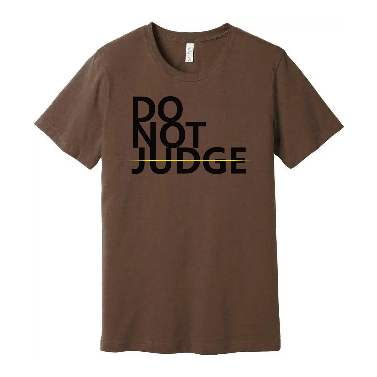 Unisex Do Not Judge Graphic Tee Short Sleeve Casual Shirt For Everyday Wear Soft Comfortable Fit