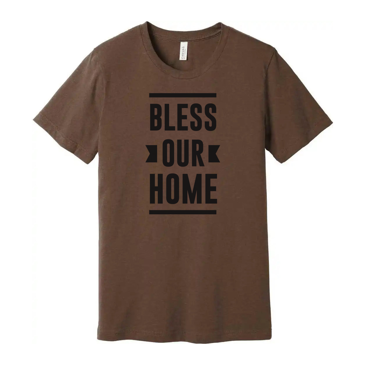 Bless Our Home Christian Graphic T Shirt for Unisex Fit Inspiring Faith Apparel Casual Wear