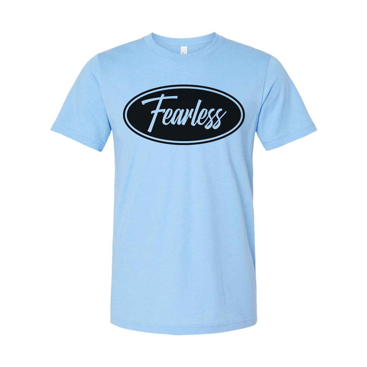 Christian Fearless Faith Oval Logo Unisex Graphic Tee For Men And Women Everyday Wear
