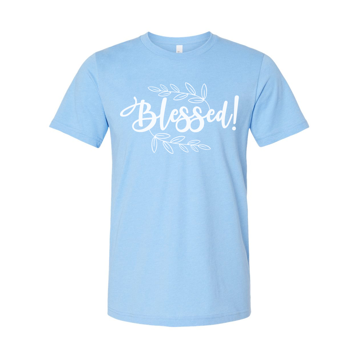 Blessed Christian Unisex T Shirt With Leaf Motif