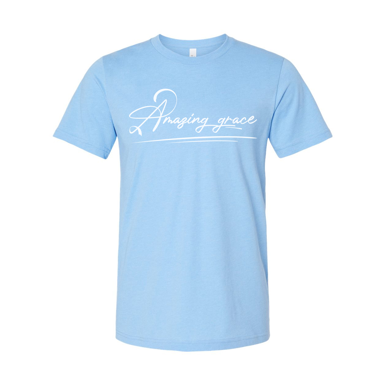 Amazing Grace Script Christian Unisex Tee Featuring Elegant Typography For Daily Inspiration And Faith