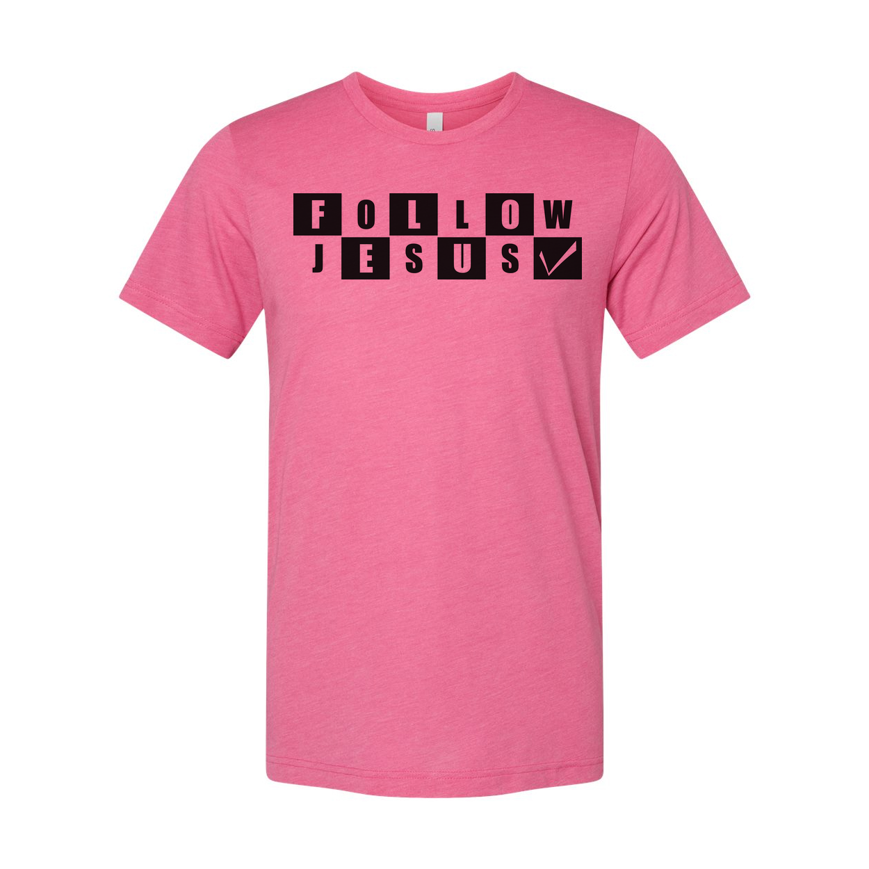 Follow Jesus Graphic Tee For Christians Unisex Short Sleeve Shirt With Inspirational Message