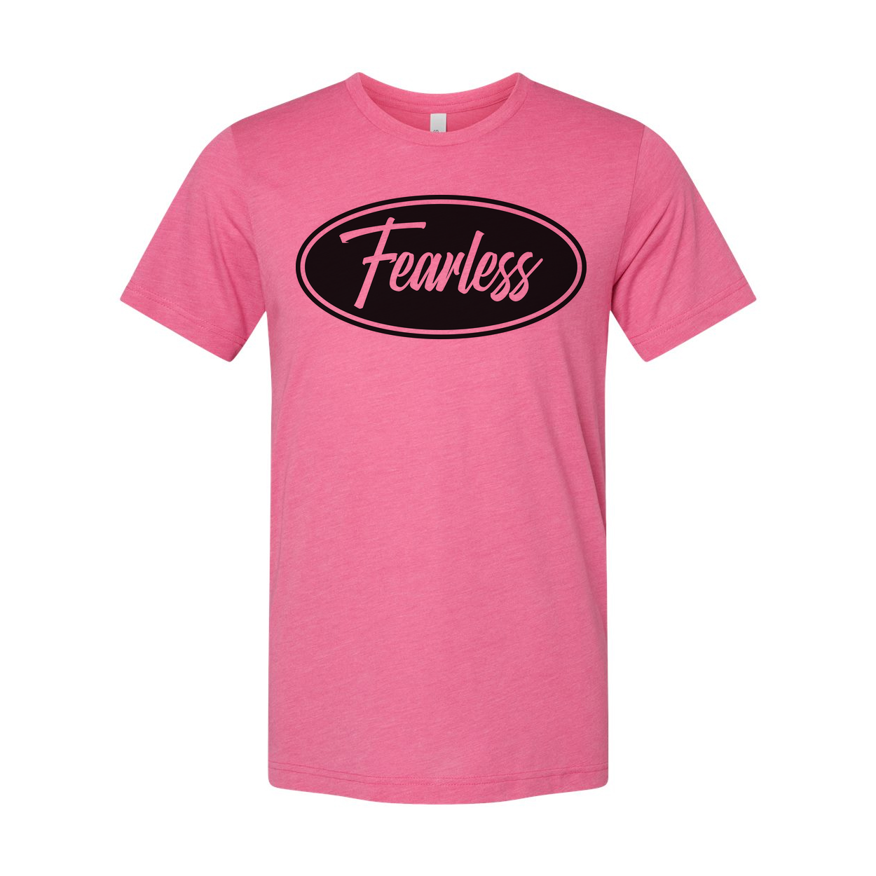 Christian Fearless Faith Oval Logo Unisex Graphic Tee For Men And Women Everyday Wear