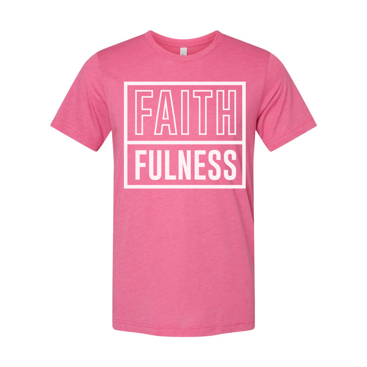 Christian Faithfulness Graphic T Shirt For Unisex Adults With Bold Boxed Design Edition