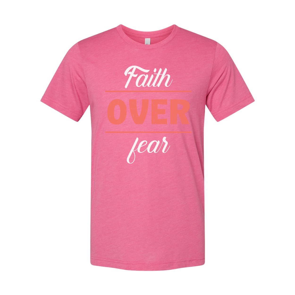 Faith Over Fear Unisex Graphic T Shirt For Christians And Believers Casual Apparel