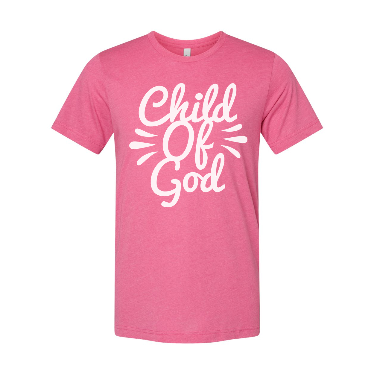 Unisex Christian T Shirt Featuring Child Of God Script Logo Graphic Tee For Faith And Inspiration