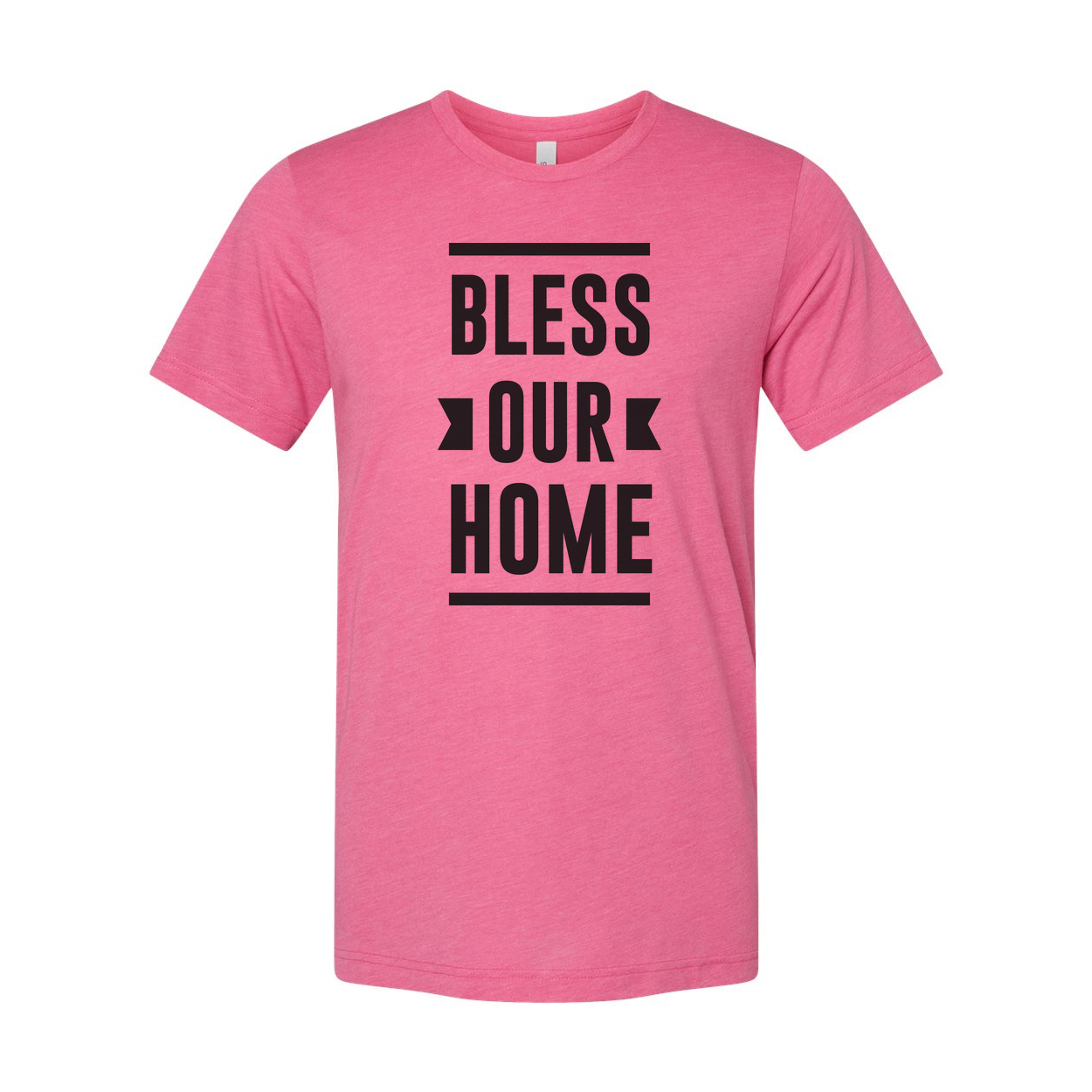 Bless Our Home Christian Graphic T Shirt for Unisex Fit Inspiring Faith Apparel Casual Wear