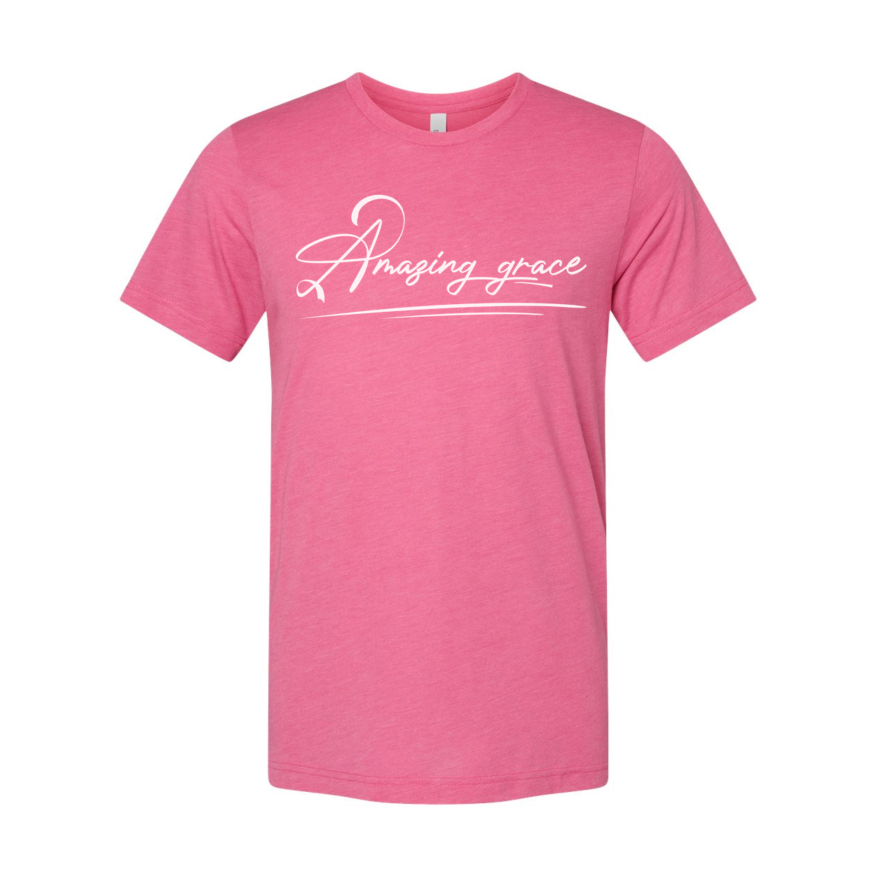 Amazing Grace Script Christian Unisex Tee Featuring Elegant Typography For Daily Inspiration And Faith