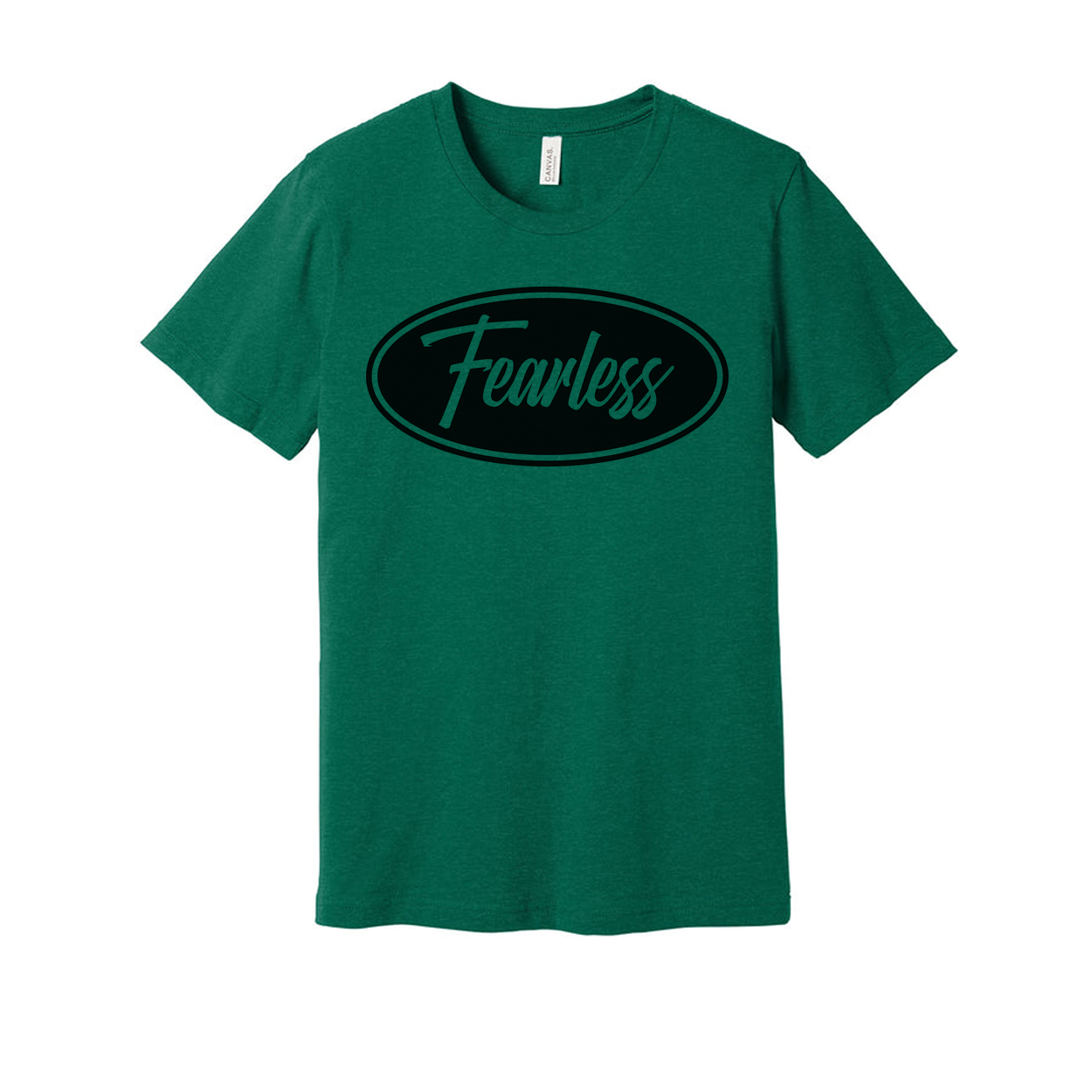 Christian Fearless Faith Oval Logo Unisex Graphic Tee For Men And Women Everyday Wear