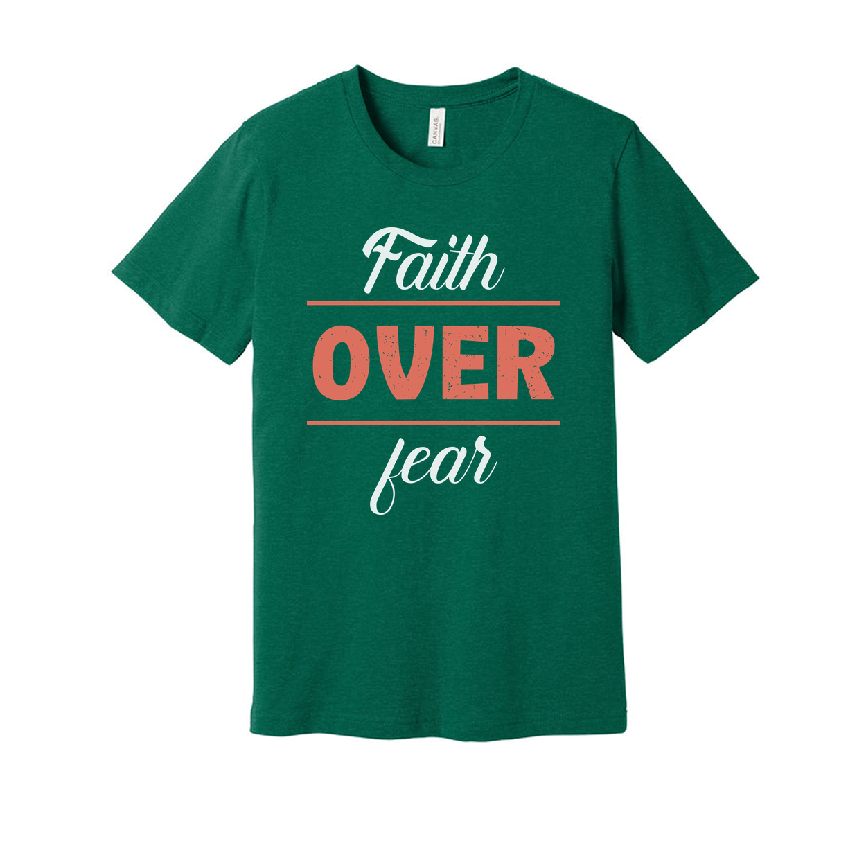 Faith Over Fear Unisex Graphic T Shirt For Christians And Believers Casual Apparel