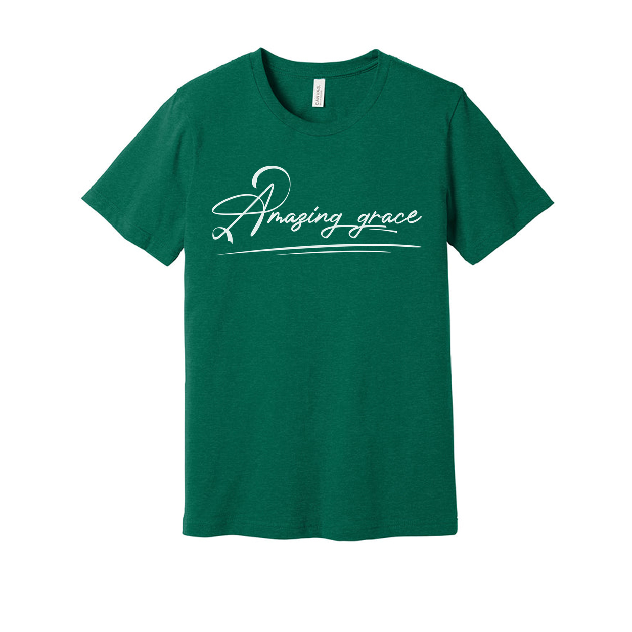 Amazing Grace Script Christian Unisex Tee Featuring Elegant Typography For Daily Inspiration And Faith