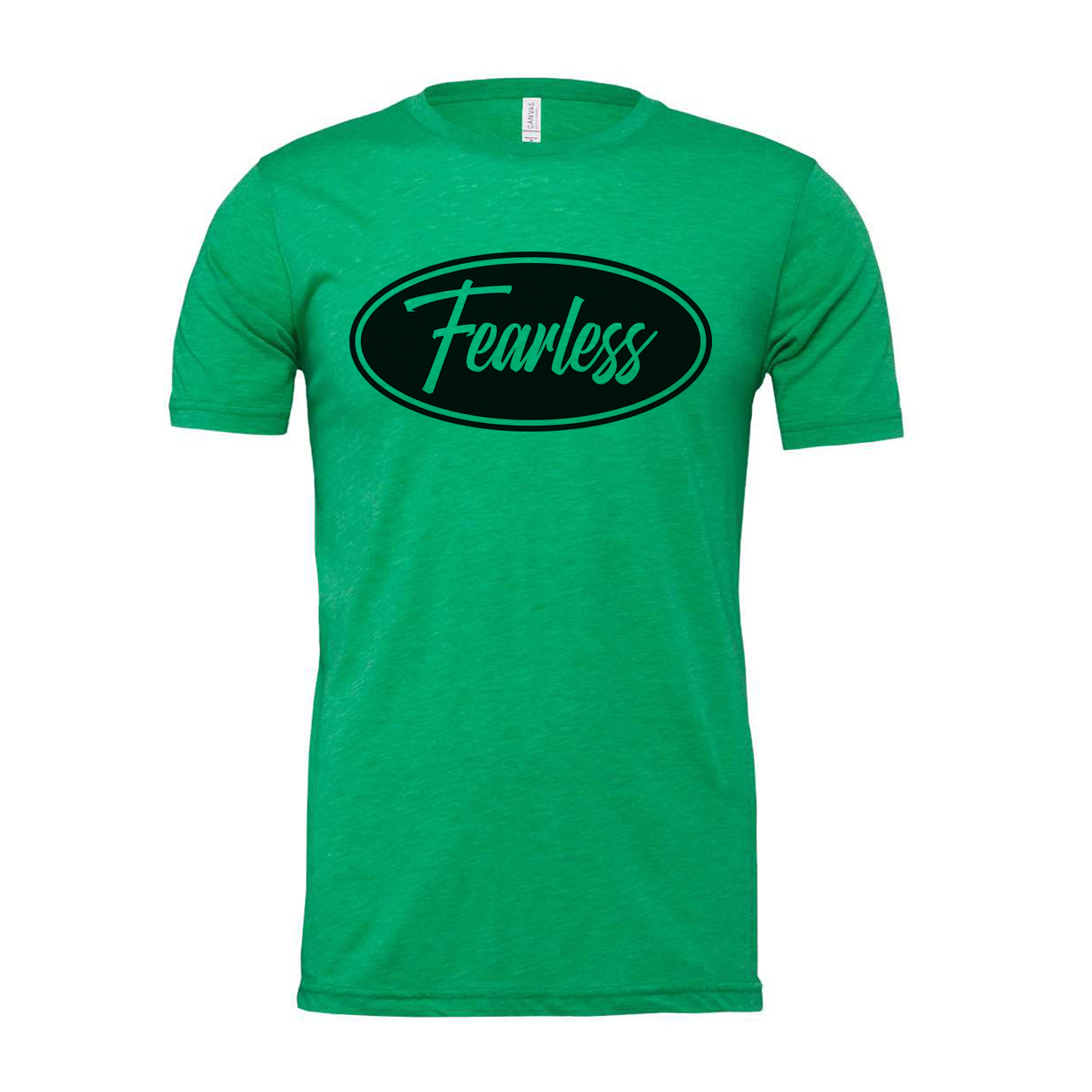 Christian Fearless Faith Oval Logo Unisex Graphic Tee For Men And Women Everyday Wear