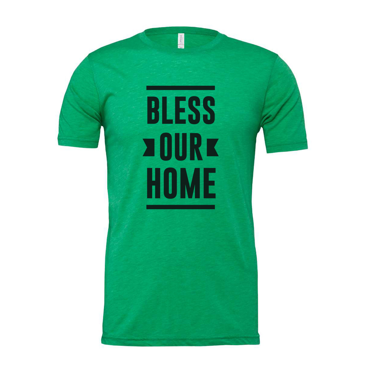 Bless Our Home Christian Graphic T Shirt for Unisex Fit Inspiring Faith Apparel Casual Wear