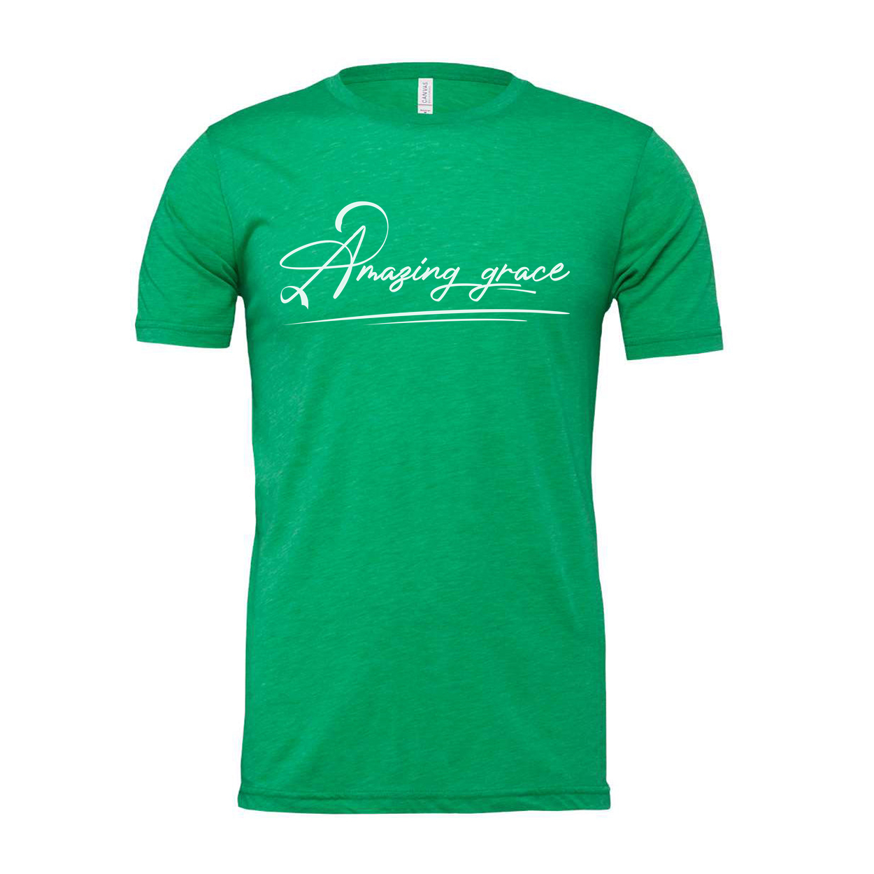 Amazing Grace Script Christian Unisex Tee Featuring Elegant Typography For Daily Inspiration And Faith