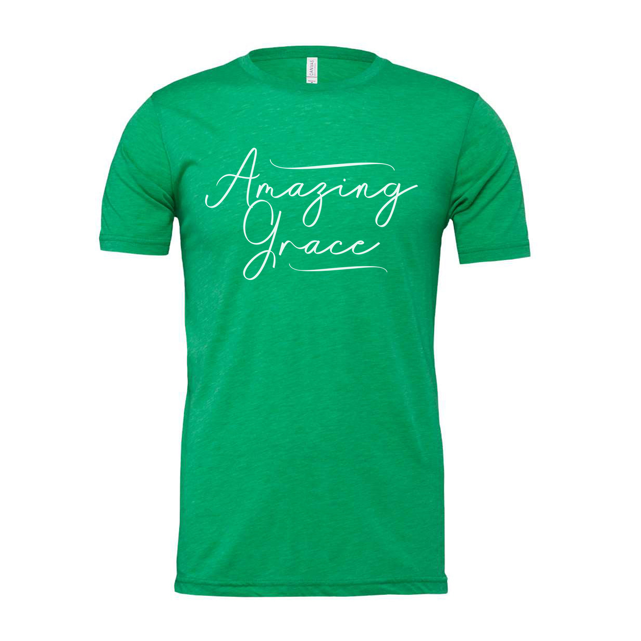 Amazing Grace Script T Shirt For Christians