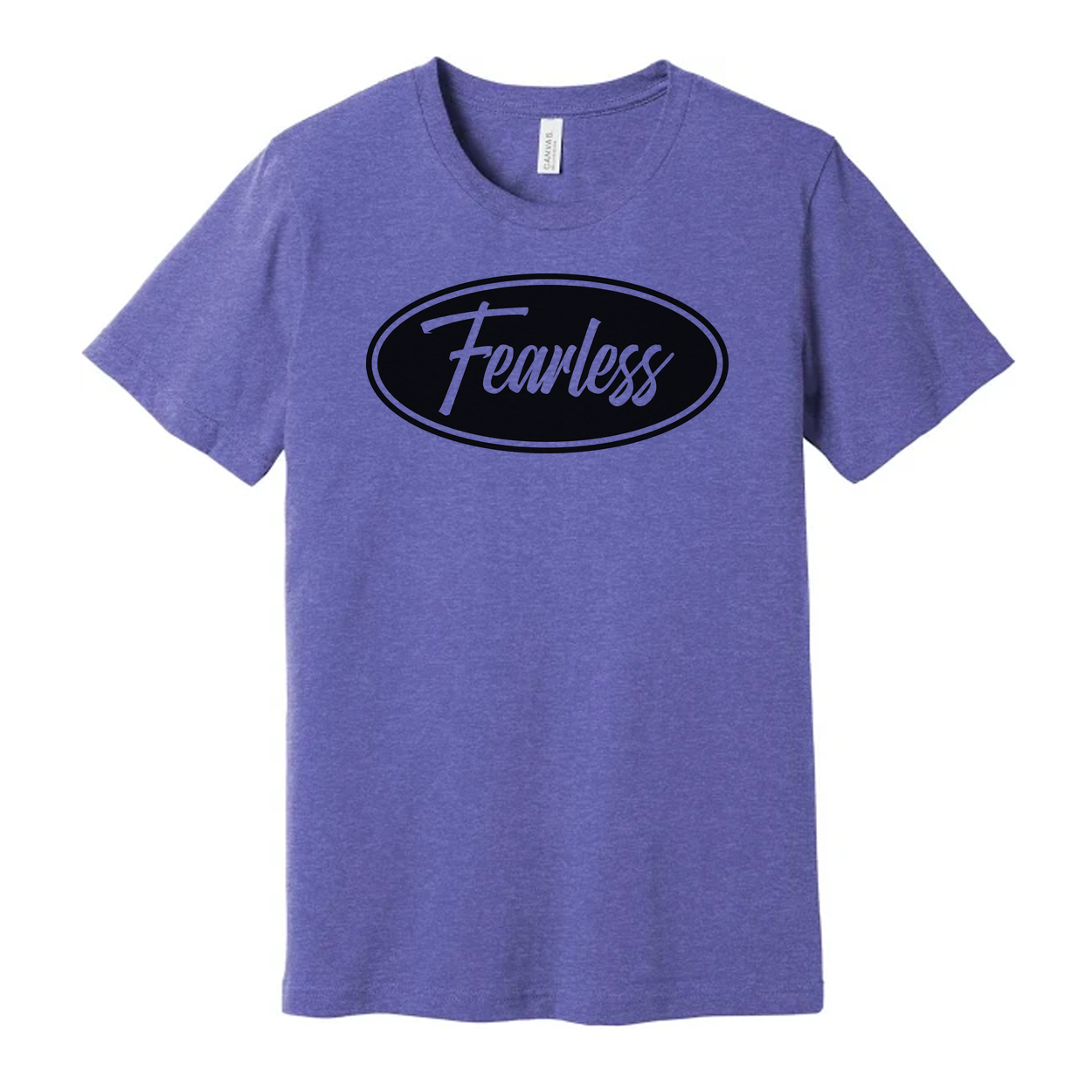 Christian Fearless Faith Oval Logo Unisex Graphic Tee For Men And Women Everyday Wear