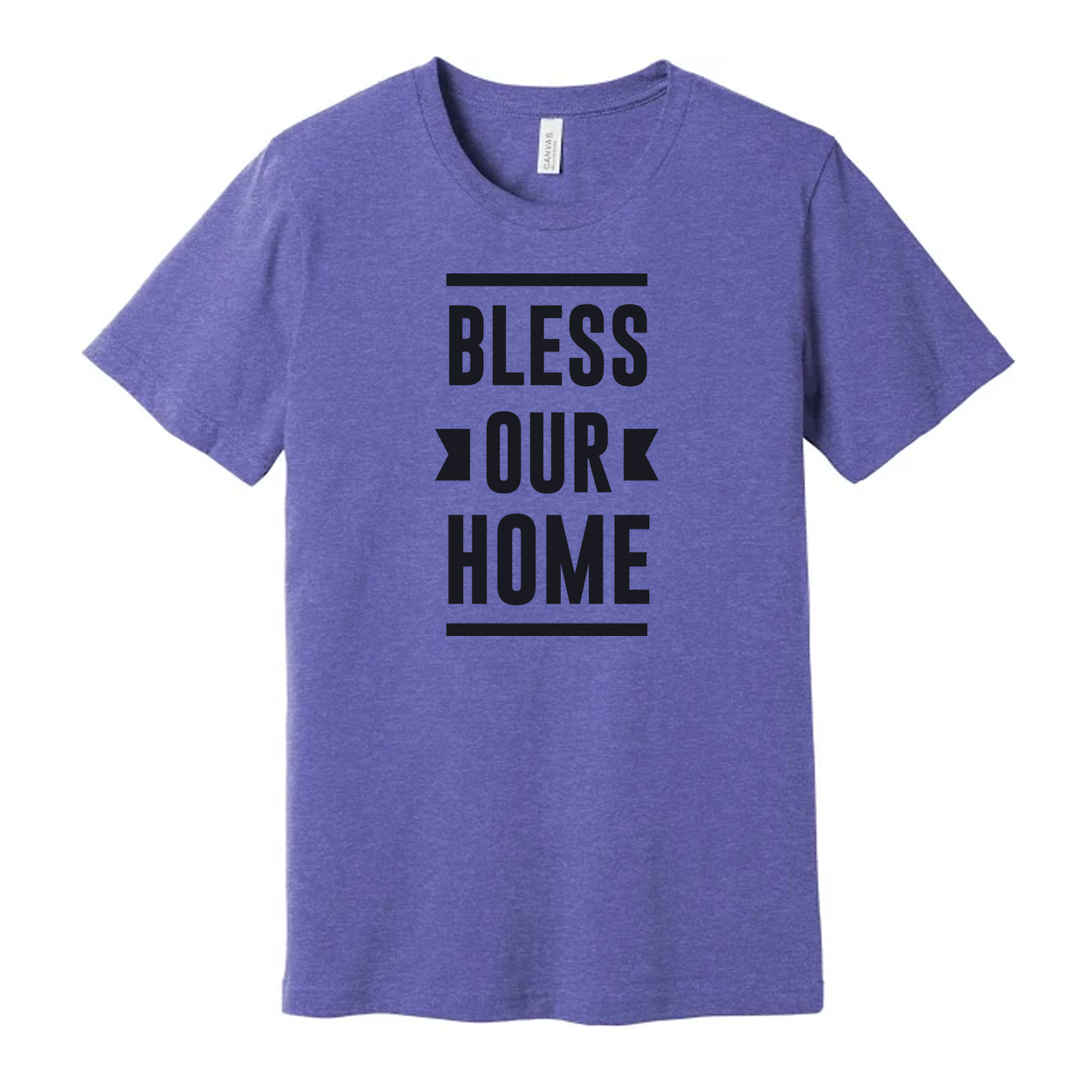 Bless Our Home Christian Graphic T Shirt for Unisex Fit Inspiring Faith Apparel Casual Wear
