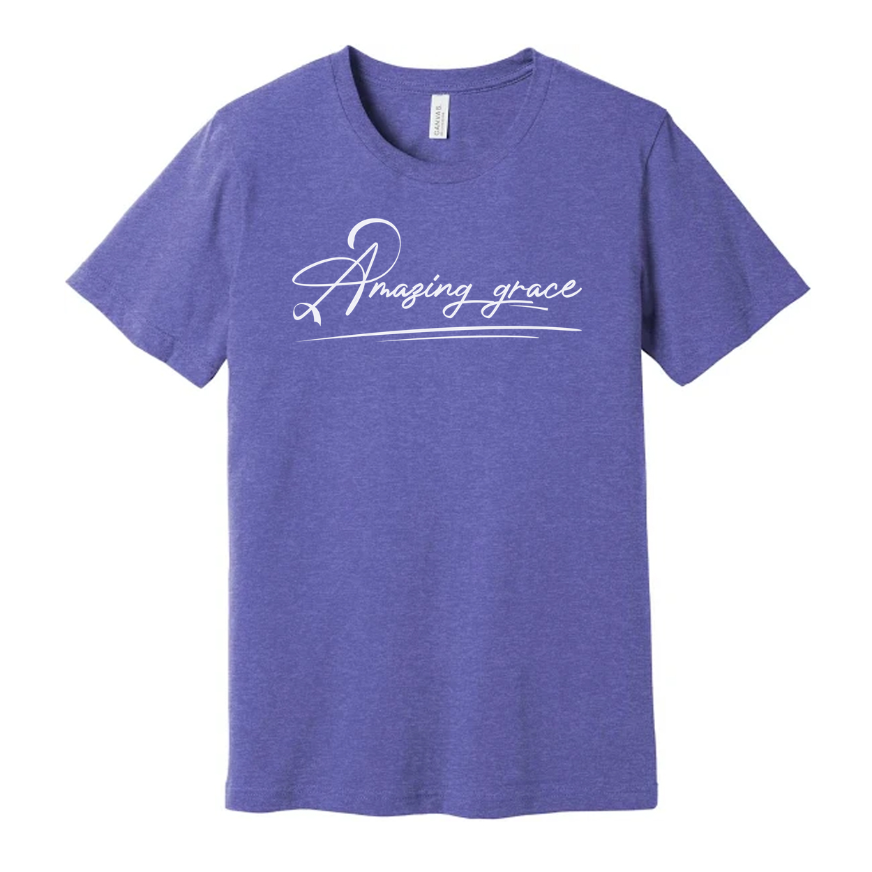 Amazing Grace Script Christian Unisex Tee Featuring Elegant Typography For Daily Inspiration And Faith