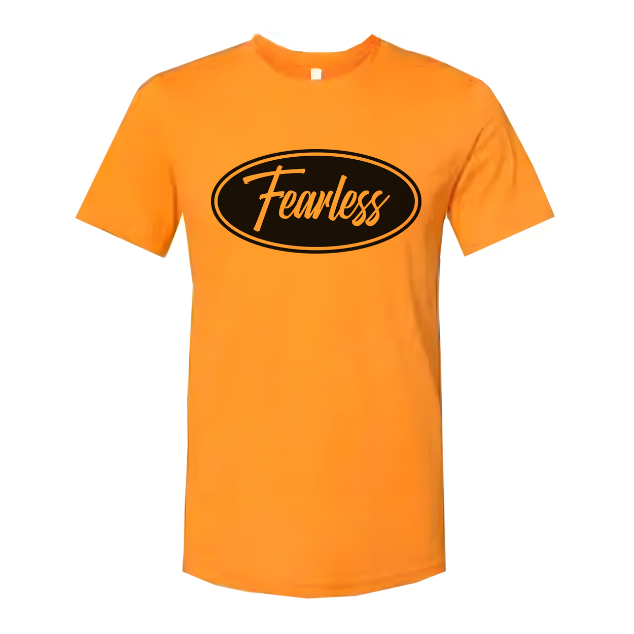 Christian Fearless Faith Oval Logo Unisex Graphic Tee For Men And Women Everyday Wear