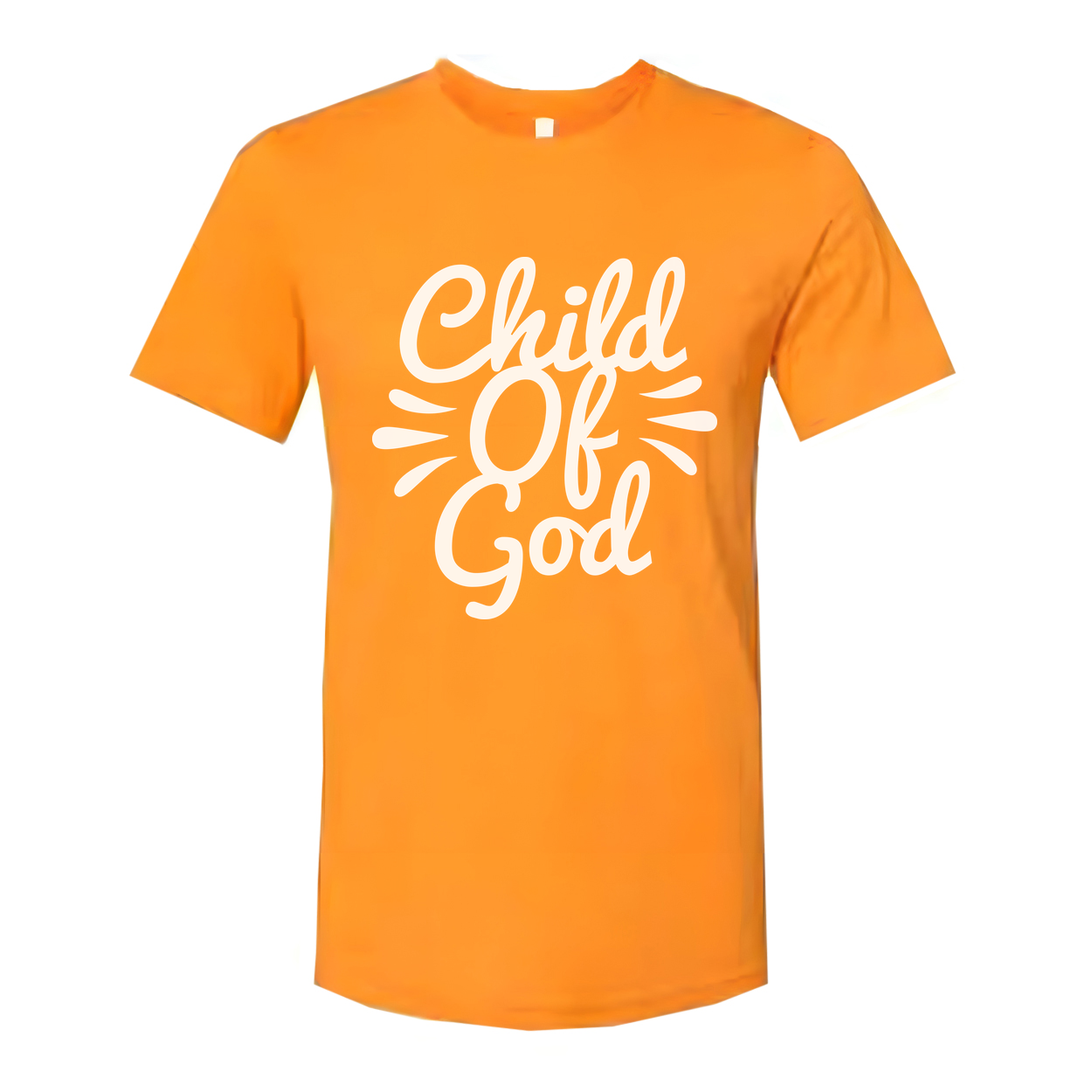 Unisex Christian T Shirt Featuring Child Of God Script Logo Graphic Tee For Faith And Inspiration