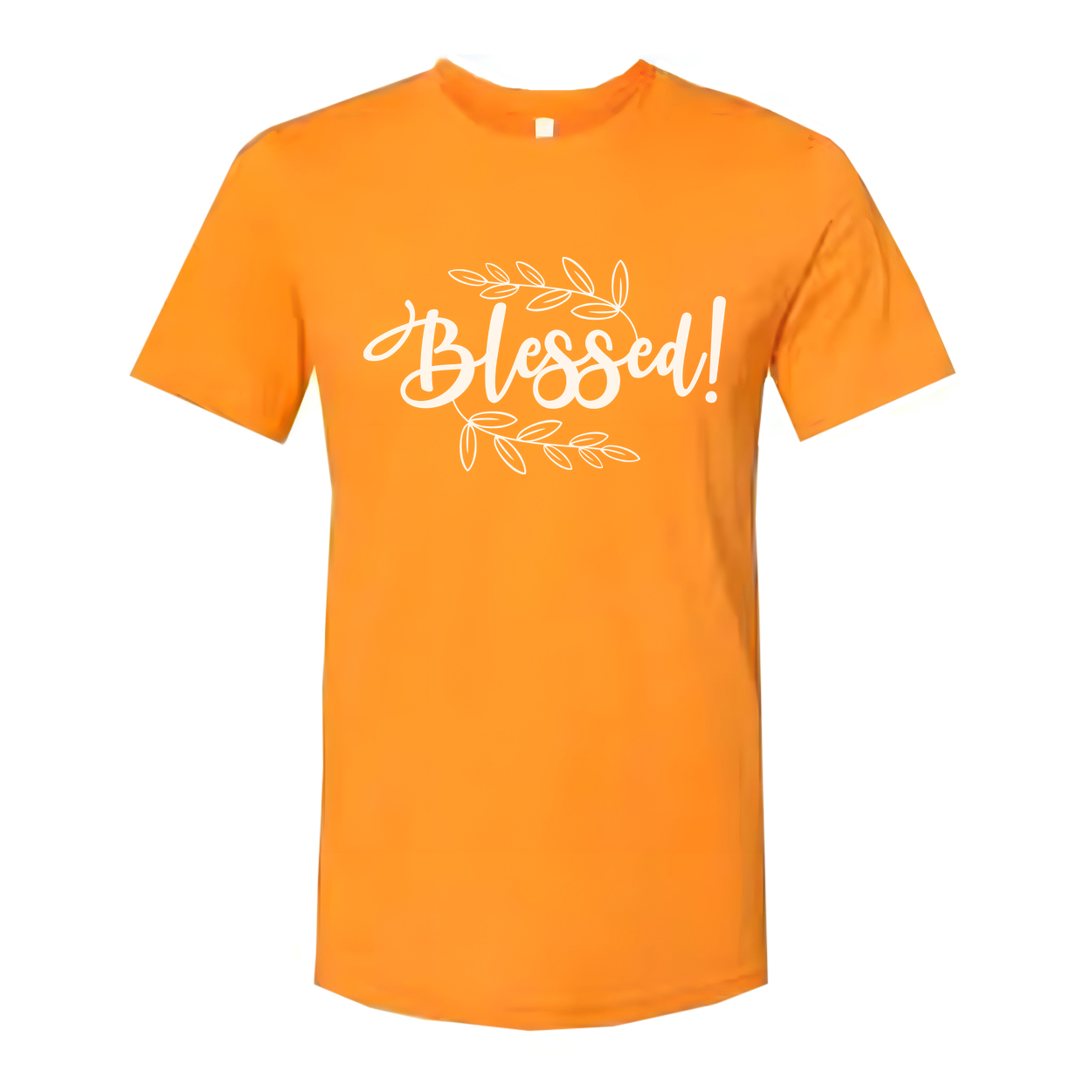 Blessed Christian Unisex T Shirt With Leaf Motif