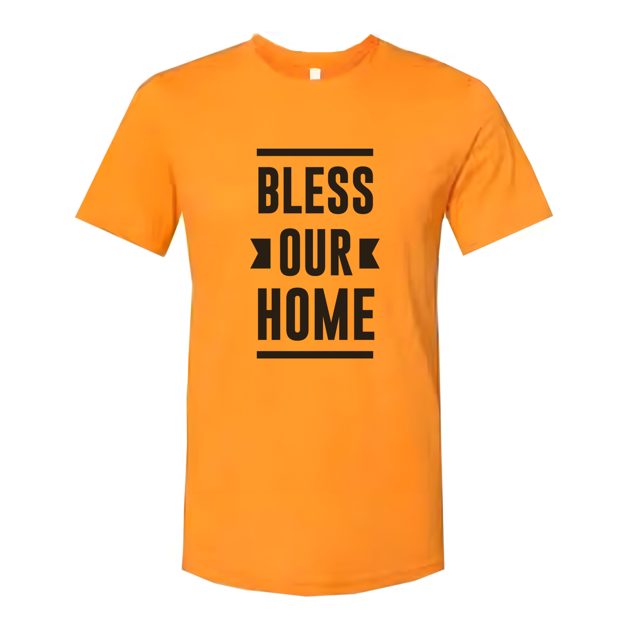 Bless Our Home Christian Graphic T Shirt for Unisex Fit Inspiring Faith Apparel Casual Wear