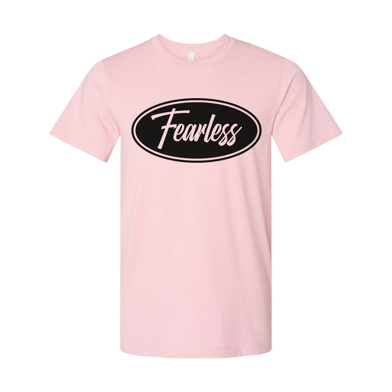 Christian Fearless Faith Oval Logo Unisex Graphic Tee For Men And Women Everyday Wear