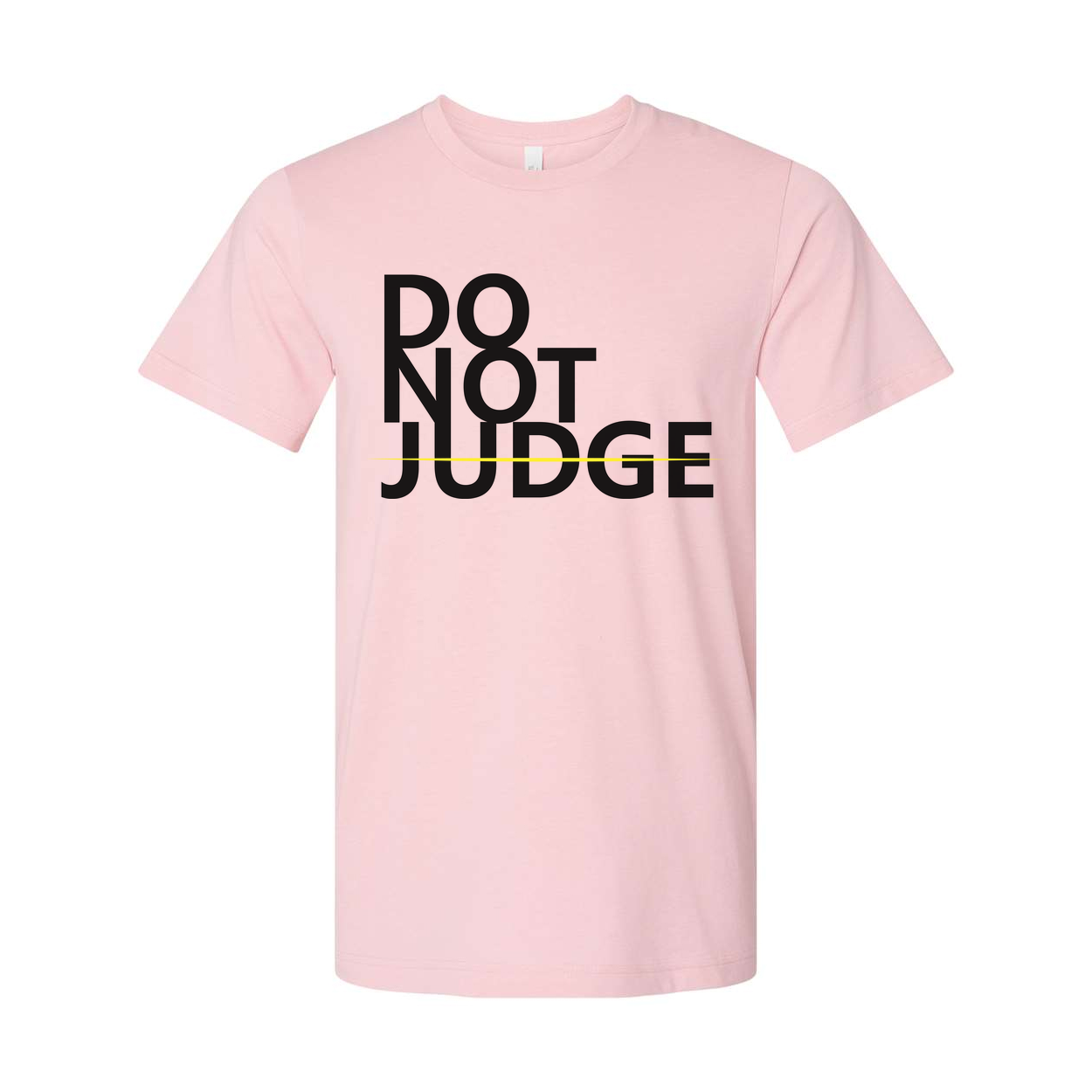 Unisex Do Not Judge Graphic Tee Short Sleeve Casual Shirt For Everyday Wear Soft Comfortable Fit