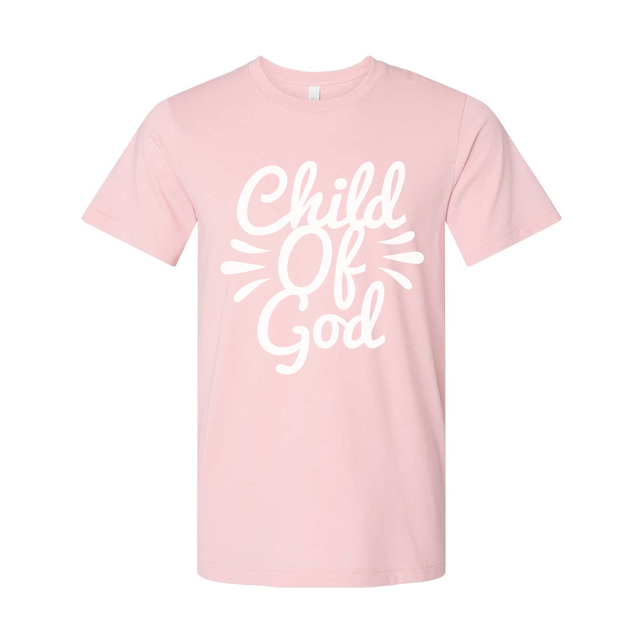 Unisex Christian T Shirt Featuring Child Of God Script Logo Graphic Tee For Faith And Inspiration