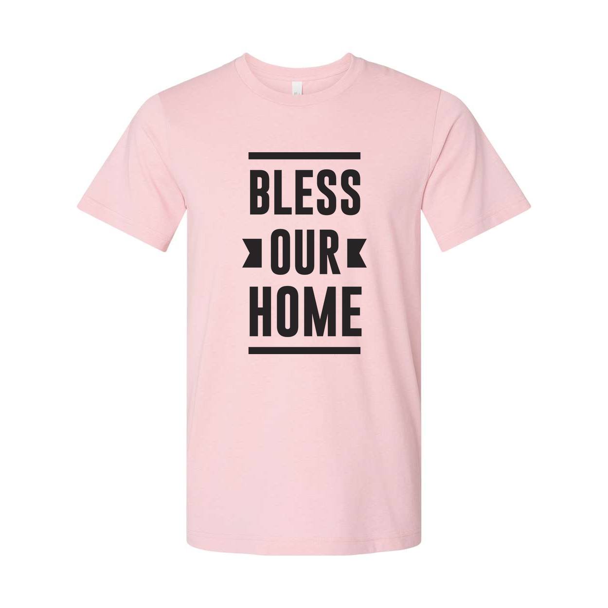 Bless Our Home Christian Graphic T Shirt for Unisex Fit Inspiring Faith Apparel Casual Wear