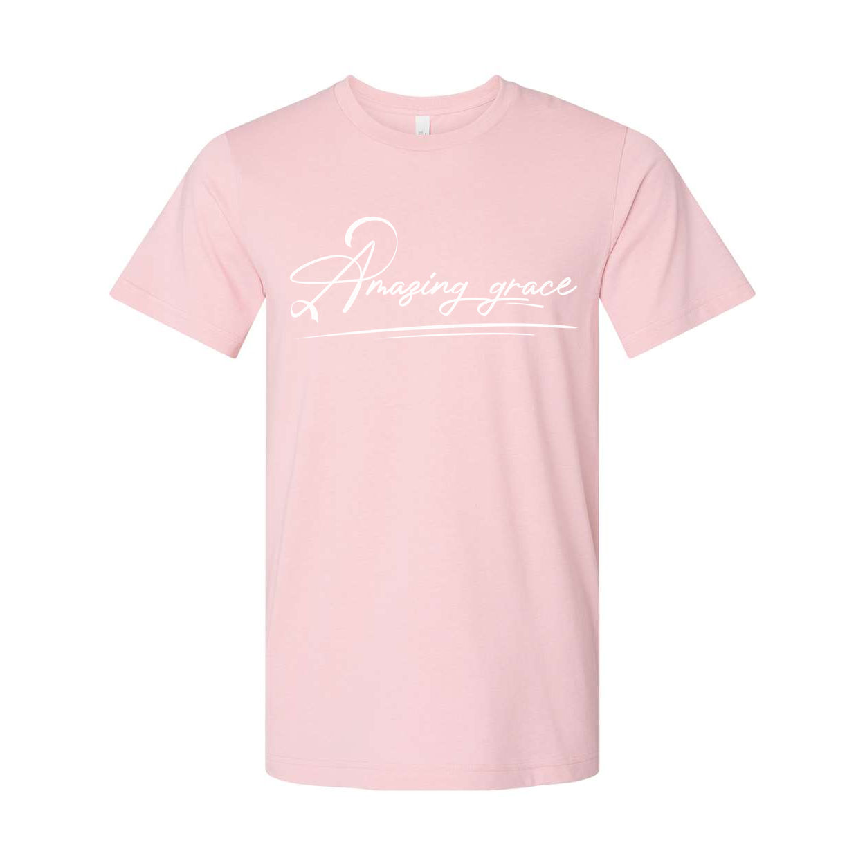 Amazing Grace Script Christian Unisex Tee Featuring Elegant Typography For Daily Inspiration And Faith