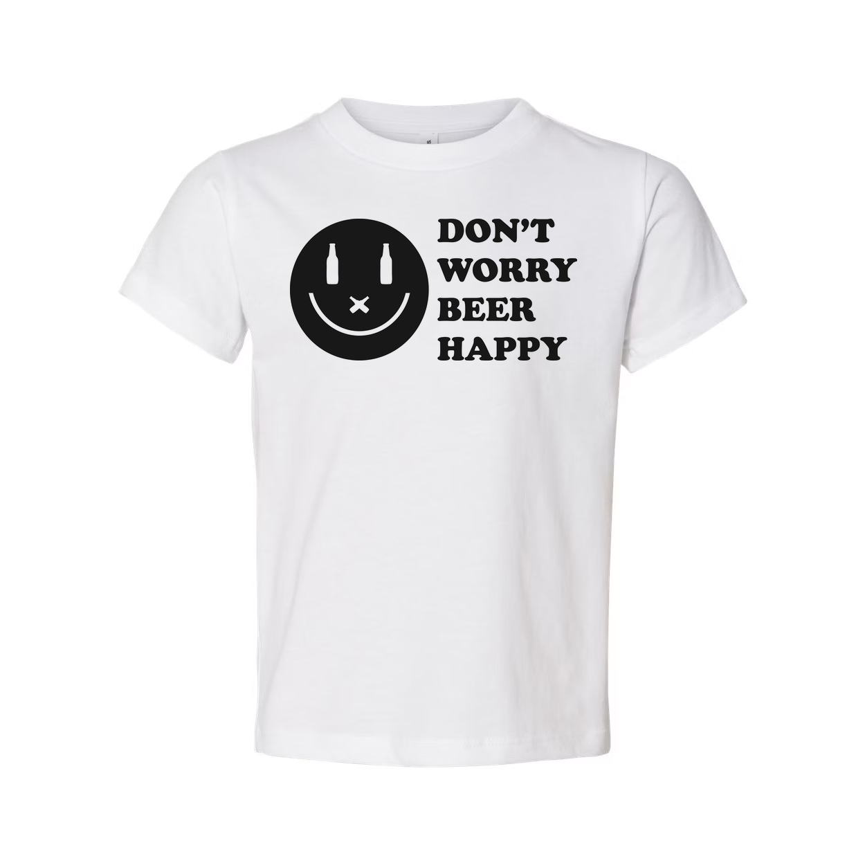 Don't Worry Beer Happy Graphic Tee For Unisex Wear Comfortable Short Sleeve Shirt