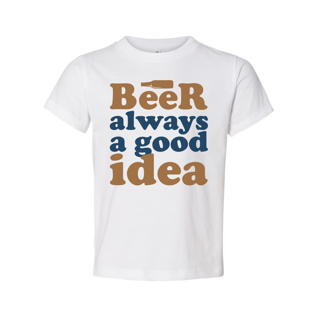 Beer Always A Good Idea Unisex Graphic Tee For Beer Lovers Casual Everyday Wear Comfortable Fit