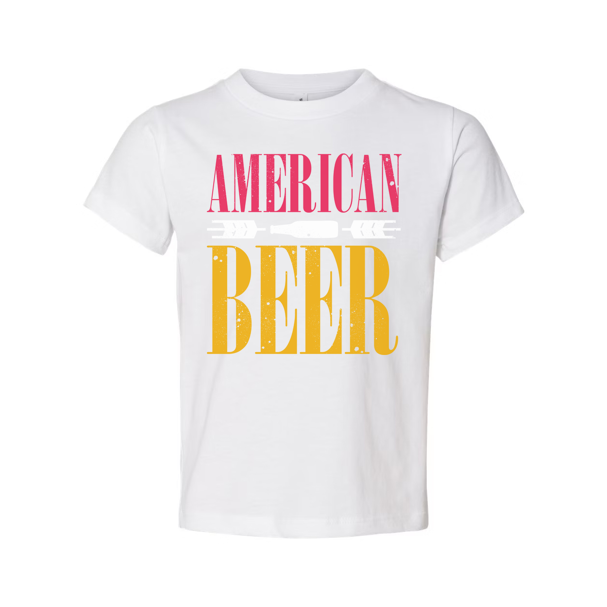 American Beer Graphic Unisex T Shirt With Vintage Distressed Print For Men And Women