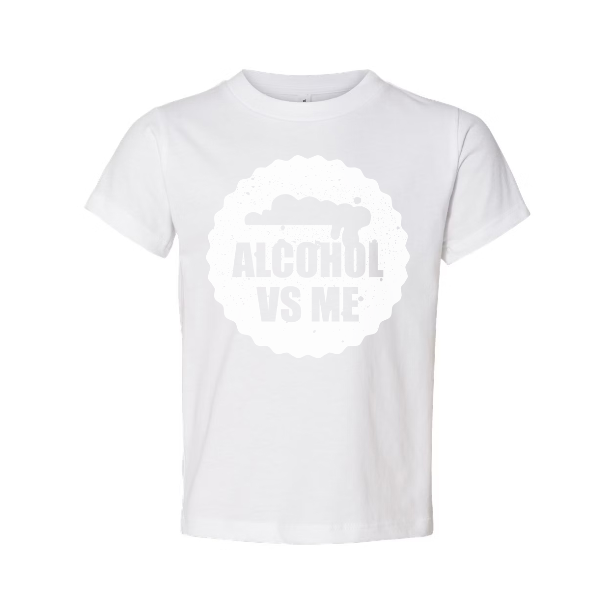 Alcohol Vs Me Graphic Tee Unisex Short Sleeve Shirt For Everyday Casual Wear And Lounge